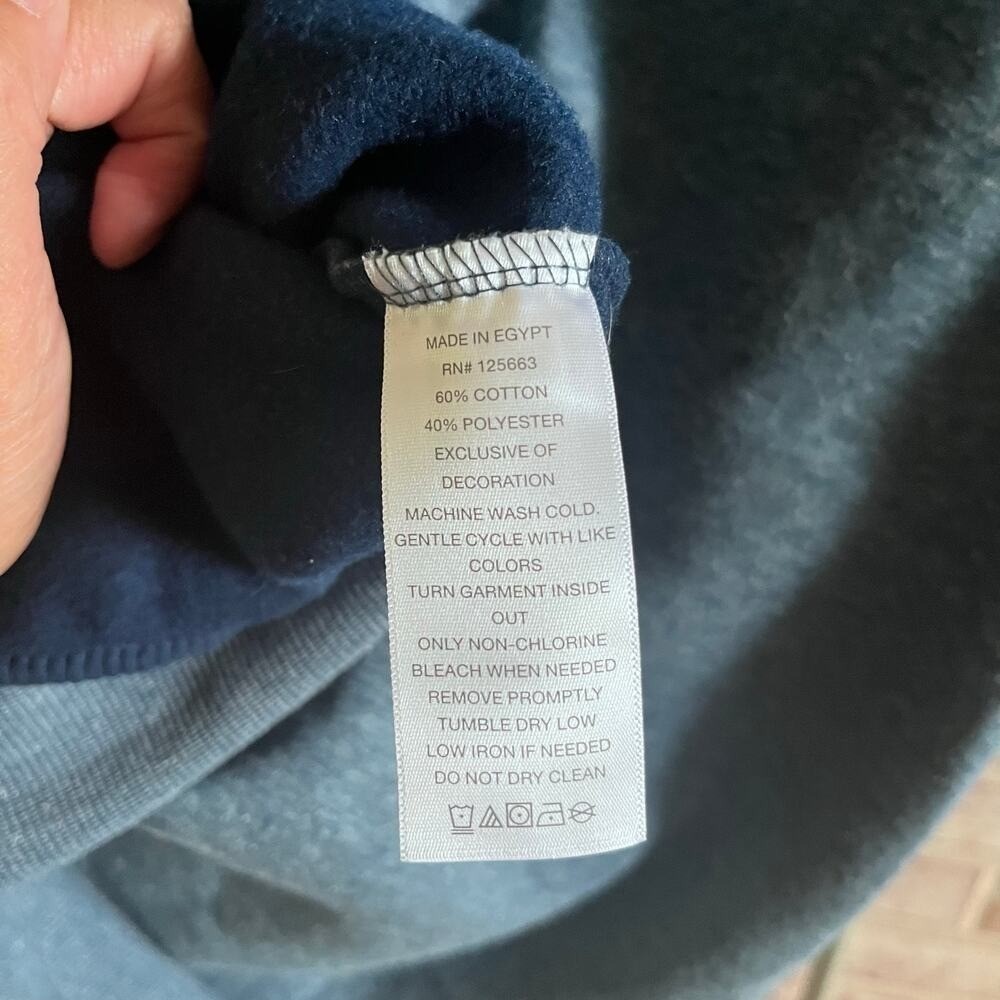 NWOT: Sweatshirt Hoodie Women's M Blue Gray Mountains Outdoors Sunrise (J488) - Picture 7 of 7